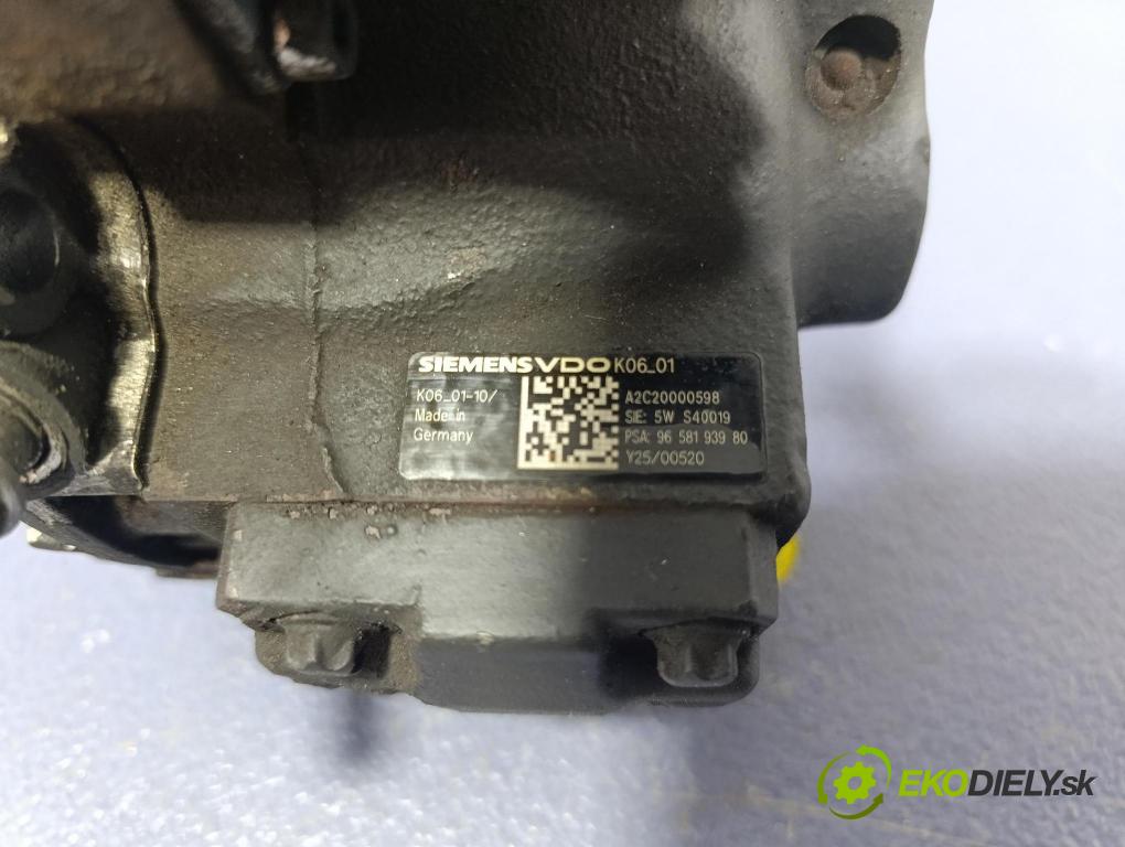 Peugeot 407 2005 čerpadlo Injekcia: 9658193980
