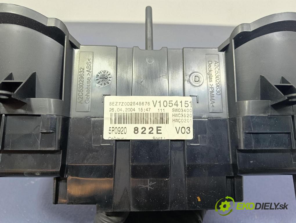 Seat Altea 2004 Přístrojová deska 5PO920822E