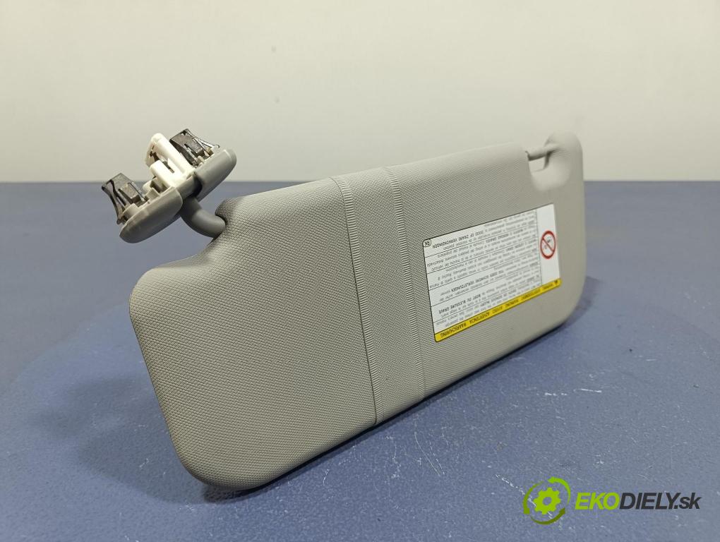 Toyota Auris 2007 kryt slnečná clona