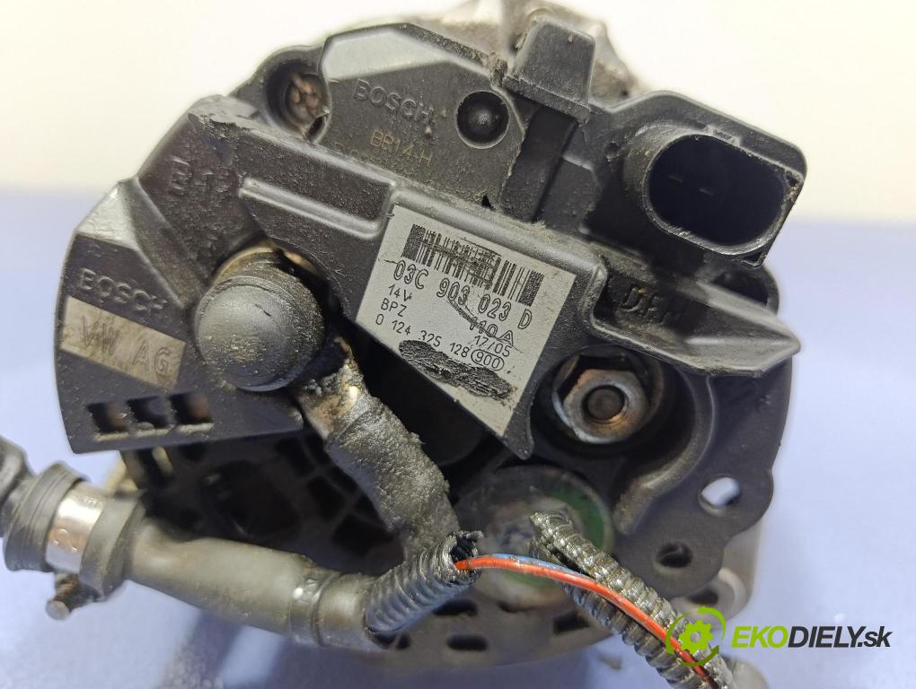 Vw Golf 2008 Alternator 03C903023D
