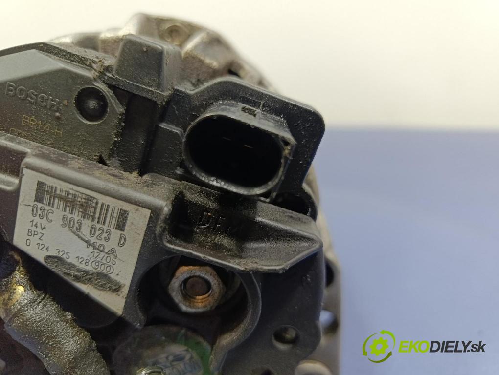 Vw Golf 2008 Alternator 03C903023D