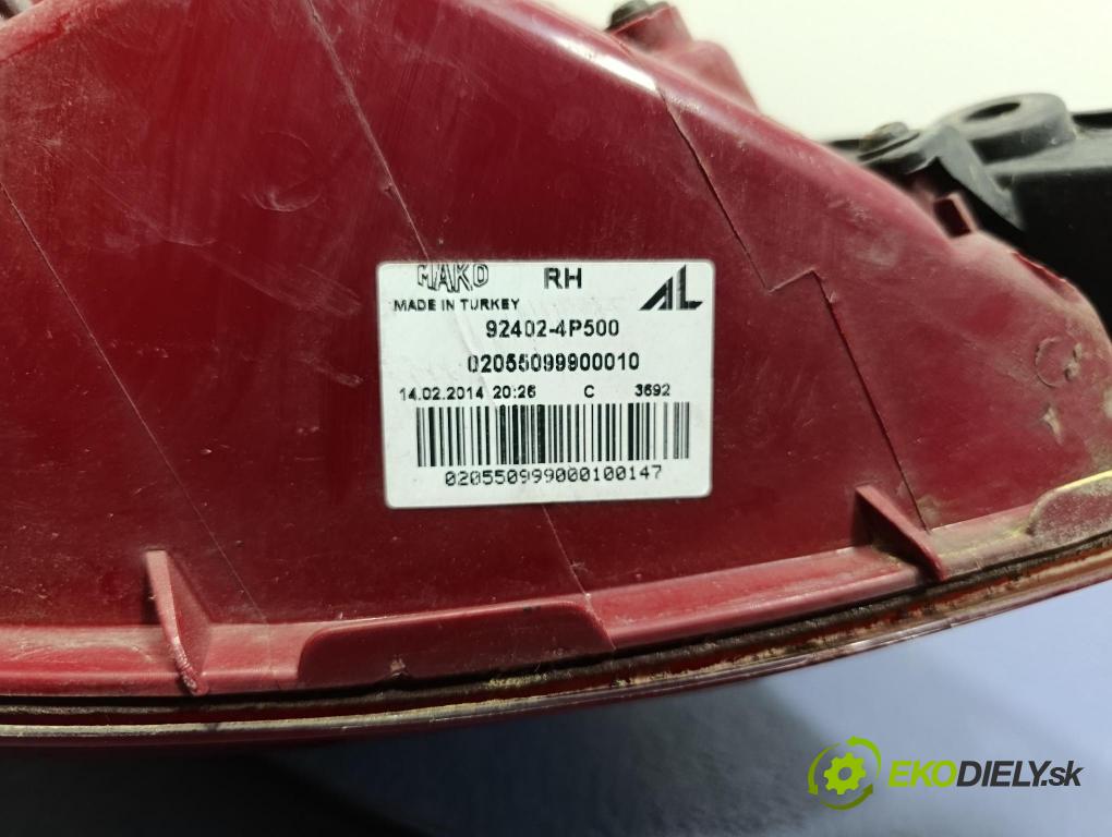 Hyundai I20 2014 svetlo / reflektor zad Prava: Vonkajsia: 92402-4P500