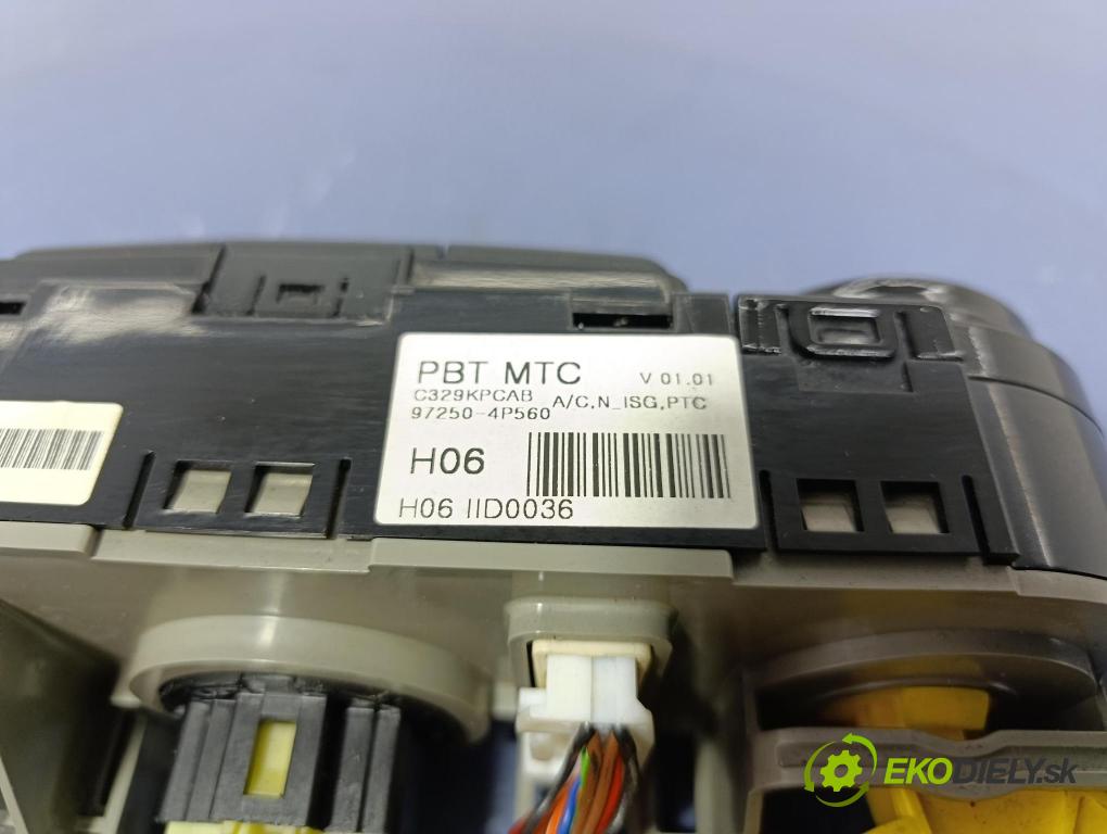 Hyundai I20 2014 prepínač Klimatizácia: Prúd vzduchu: 97250-4P560