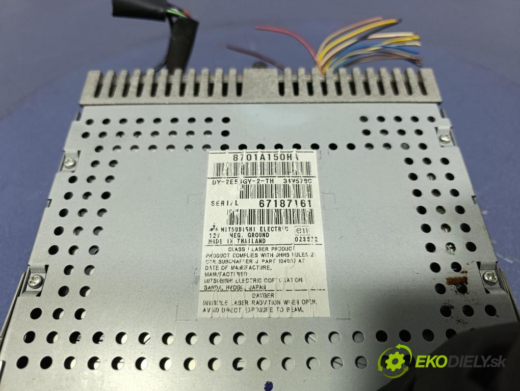 Mitsubishi Colt 2006 Radio I Navigace: 8701A150HA