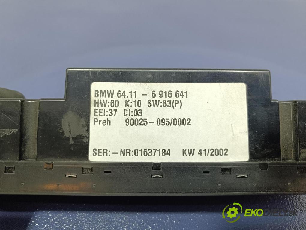 Bmw Seria 5 2002 prepínač Klimatizácia: Prúd vzduchu: 6916641