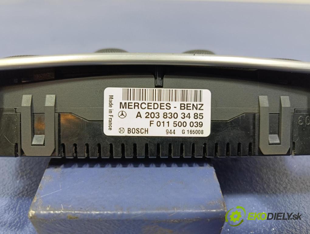 Mercedes C-klasa 2006 prepínač Klimatizácia: Prúd vzduchu: A2038303485