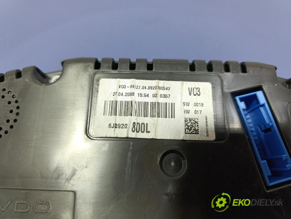 Seat Ibiza 2009 prístrojovka/ budíky 6J0920800L