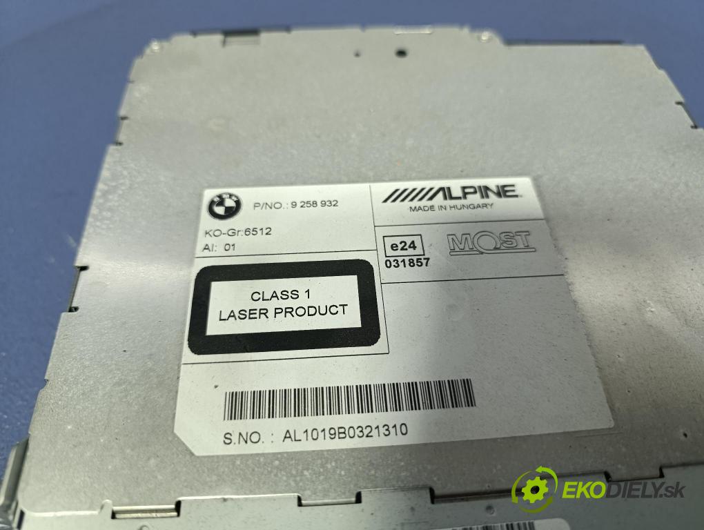 Bmw Seria 5 2011 Radio I Navigácia: 9258932