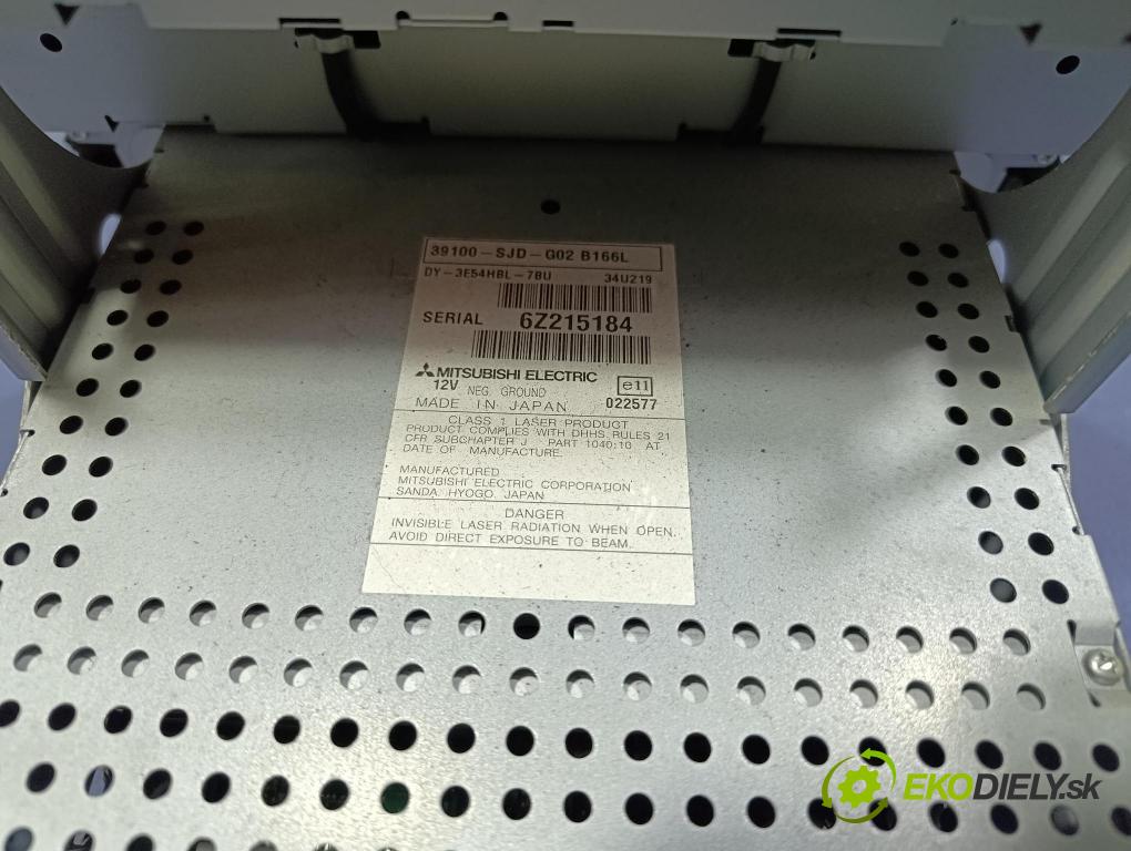 Honda Fr-v 2007 Radio I Navigácia: 39100-SJD-G02