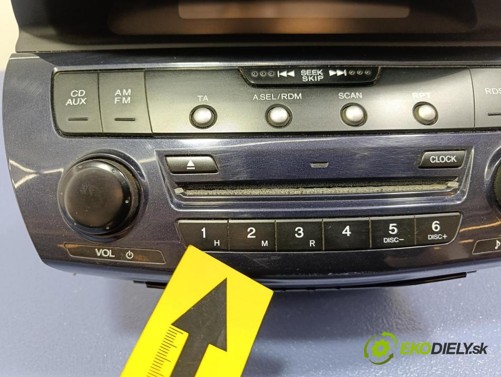 Honda Fr-v 2007 Radio I Navigácia: 39100-SJD-G02