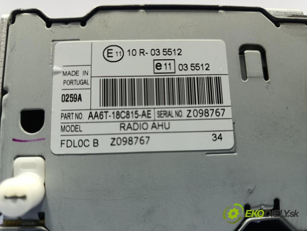 Ford Fiesta 2012 Radio I Navigace: AA6T-18C815-AE