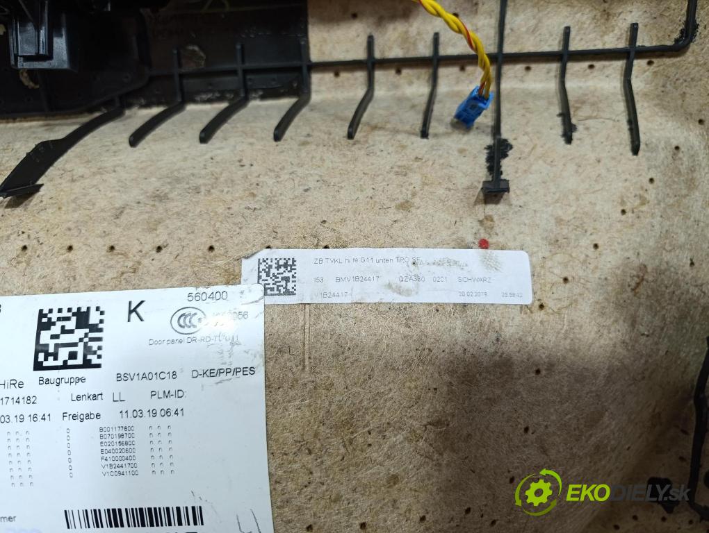 Bmw Seria 7 2019 Tapacír: dveře Zad: Práva: