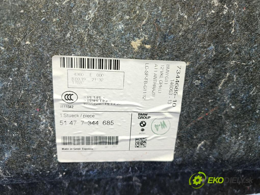 Bmw Seria 7 2019 Tapacír: kufr 7344685