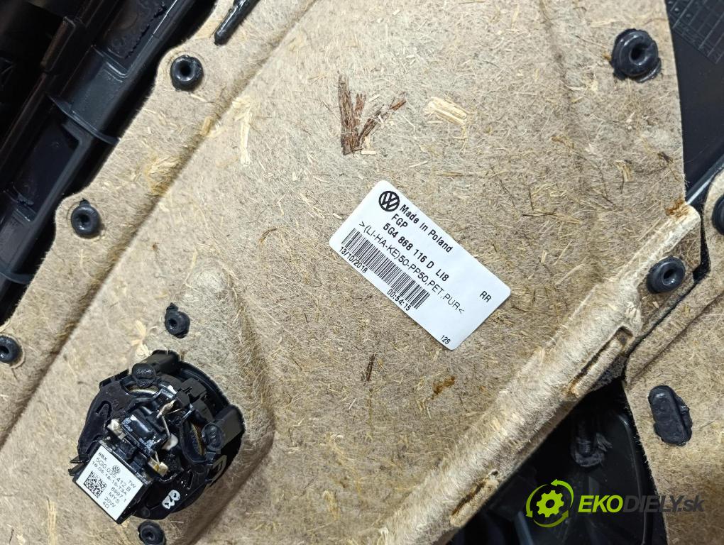 Vw Golf 2018 Tapacír: dveře Zad: Práva: 5G4868116D
