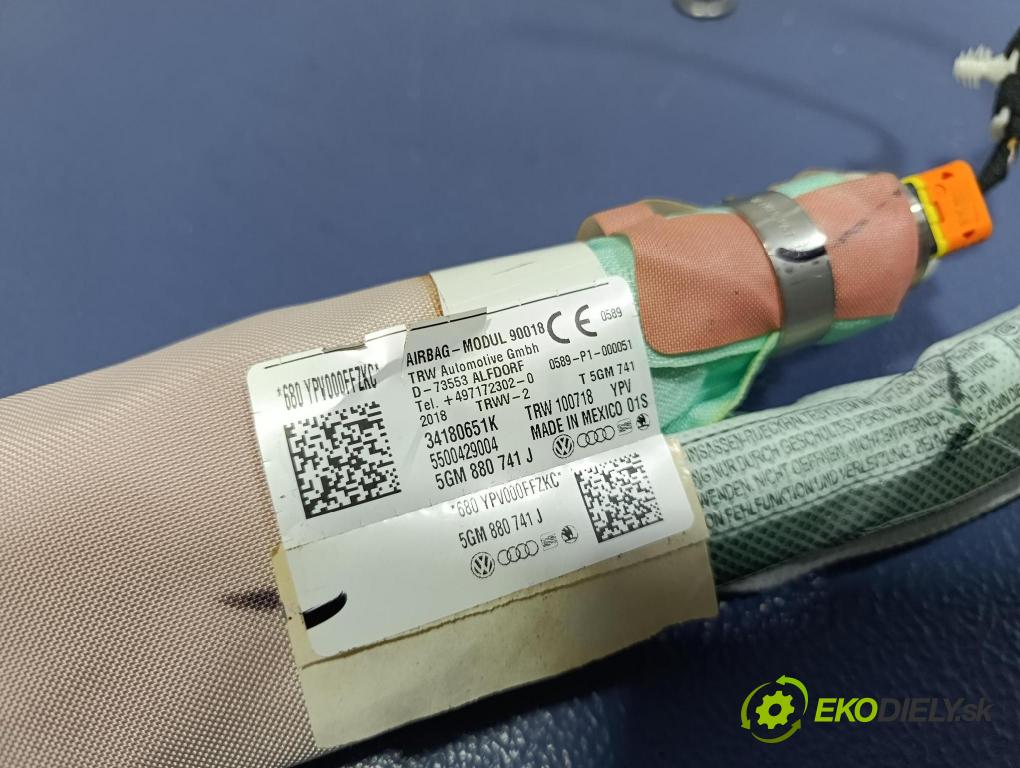 Vw Golf 2018 Airbag: Záclona: x 5GM880741J