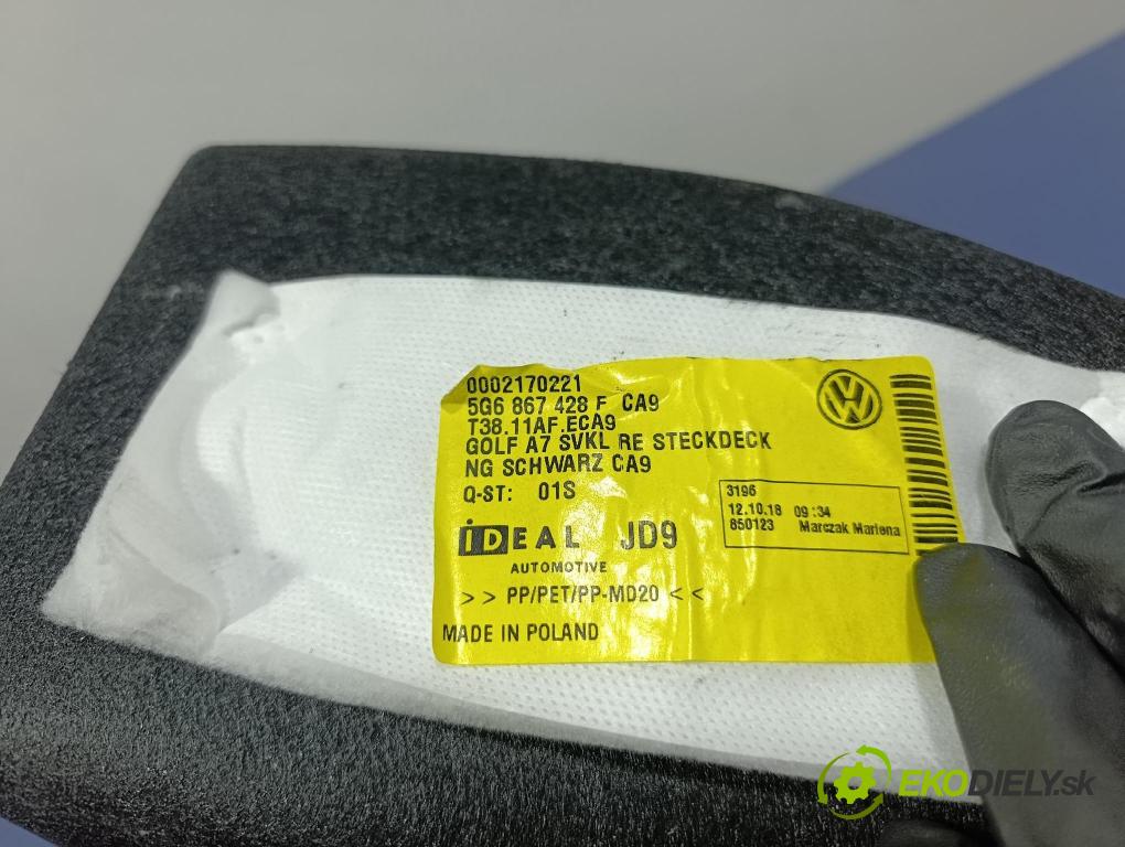 Vw Golf 2018 Čalounictví: kufra: 5G6867428F