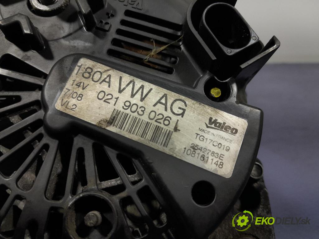 Vw Passat 2008 Alternator 021903026L