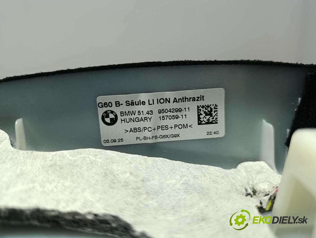 Bmw Seria 5 2025 kryt Plast: Interiéry: 9504299