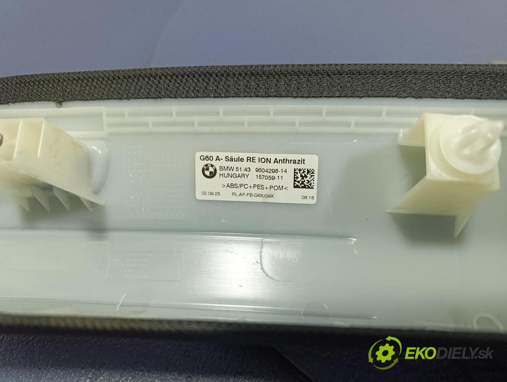 Bmw Seria 5 2025 kryt Plast: Interiéry: 9504298