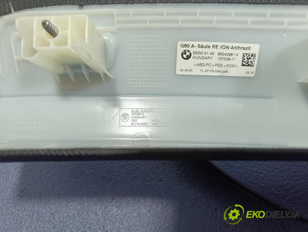 Bmw Seria 5 2025 kryt Plast: Interiéry: 9504298