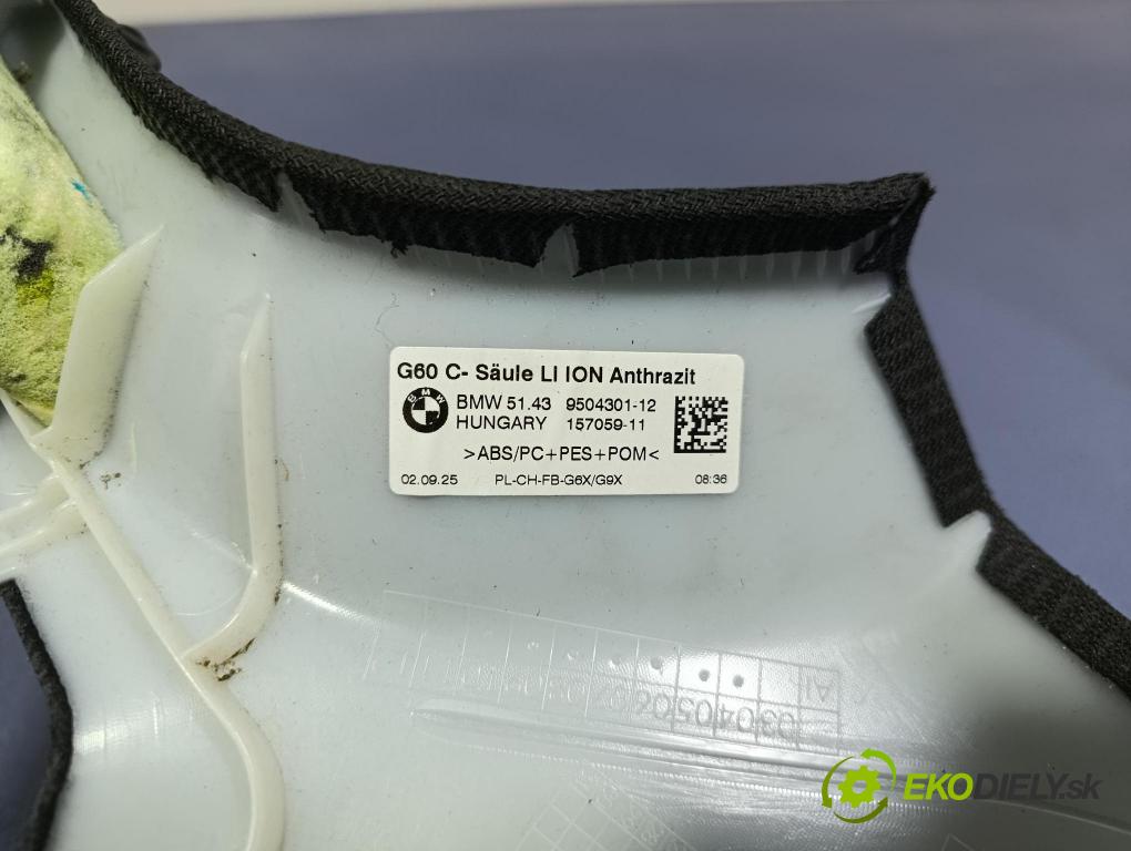 Bmw Seria 5 2025 kryt Plast: Interiéry: 9504301