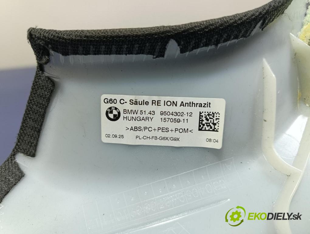 Bmw Seria 5 2025 kryt Plast: Interiéry: 9504302
