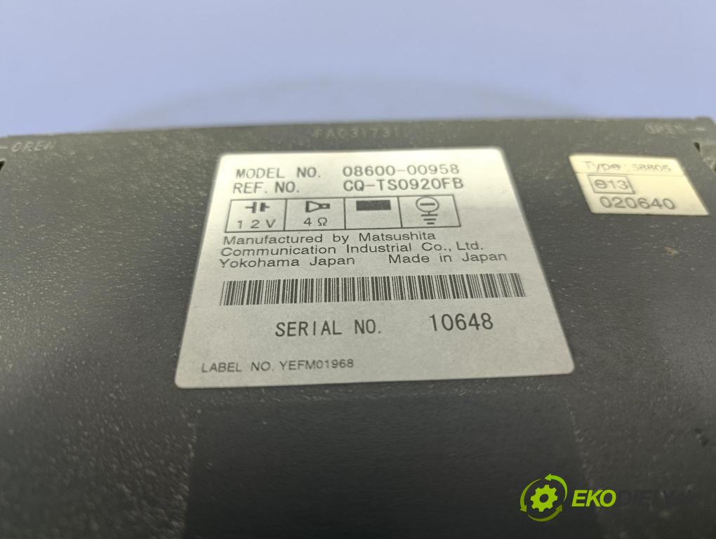 Toyota Previa 2001 Radio I Navigácia: 08600-00958