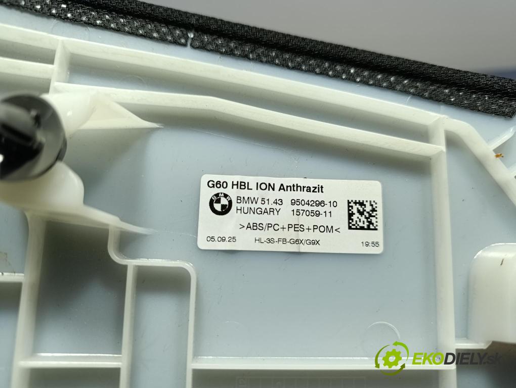 Bmw Seria 5 2025 kryt Plast: Interiéry: 9504296