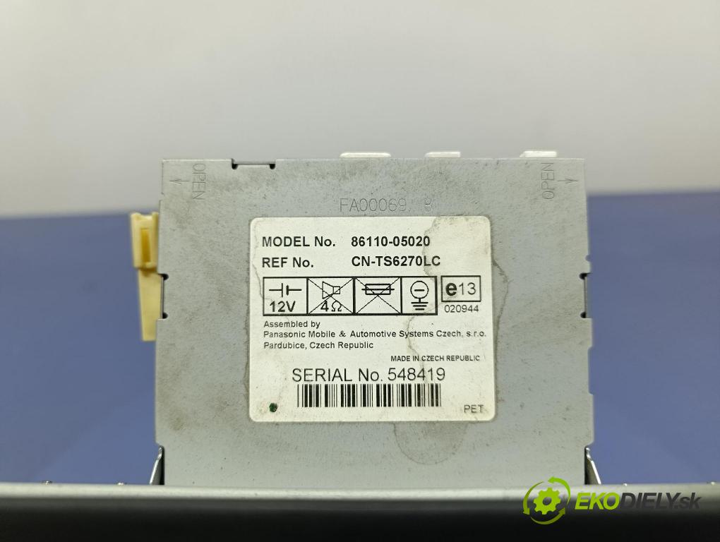 Toyota Avensis 2006 Zobrazit: Rádio: / GPS 86110-05020