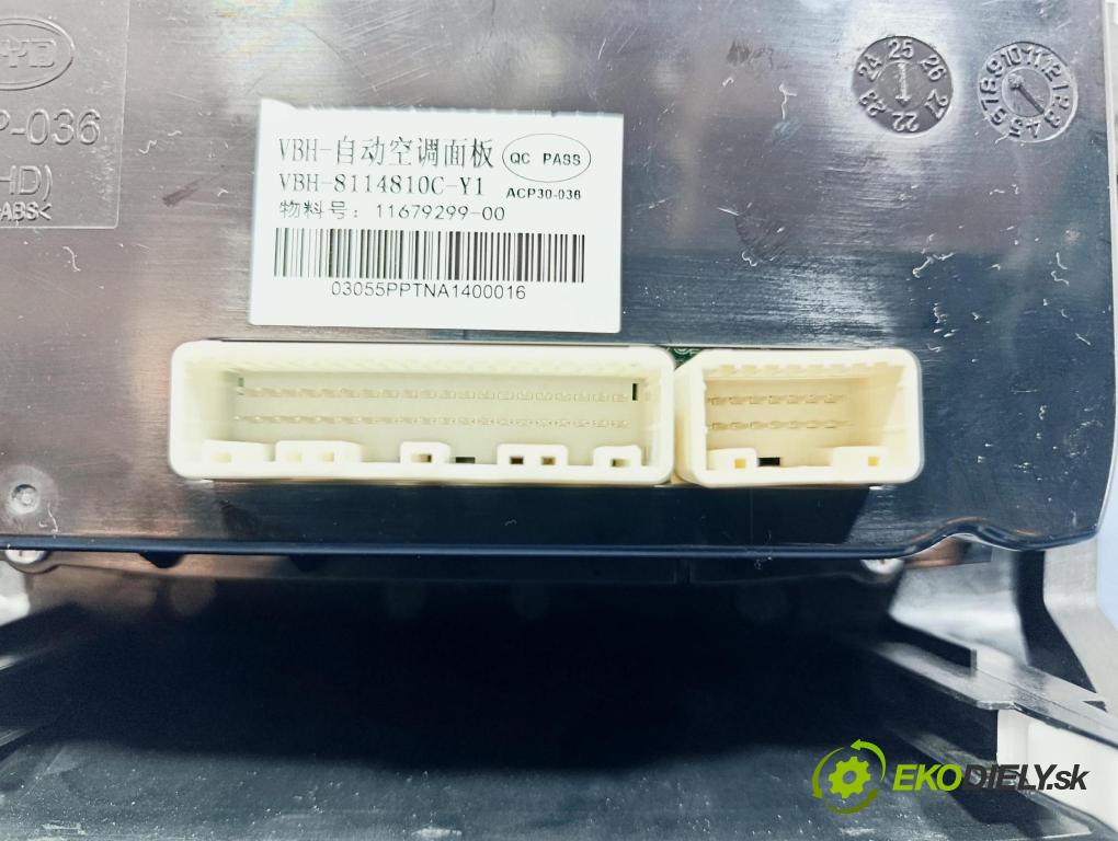 Byd Etp3 2022 prepínač Klimatizácia: Prúd vzduchu: VBH8114810CY1