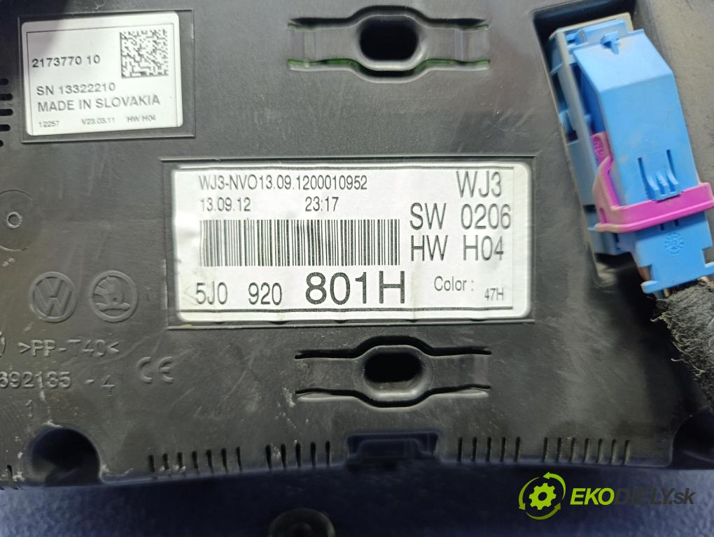 Skoda Fabia 2012 řídící jednotka Motor: 03C906024CE