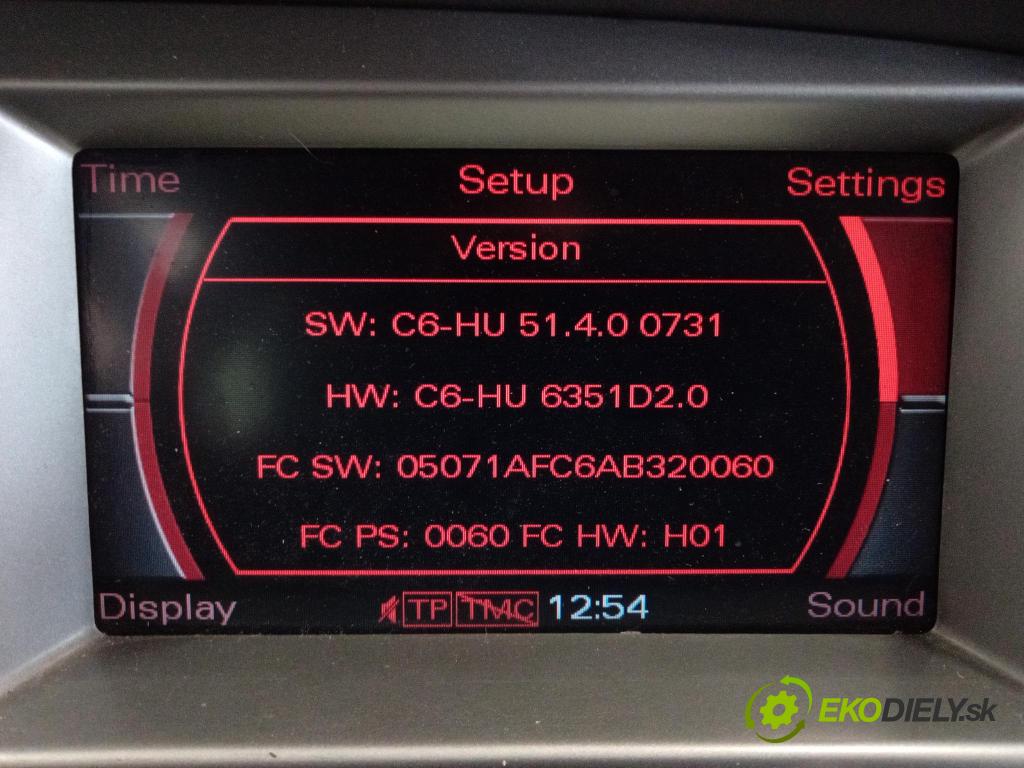 Audi A6 2008 Radio I Navigácia: 4E0919887M