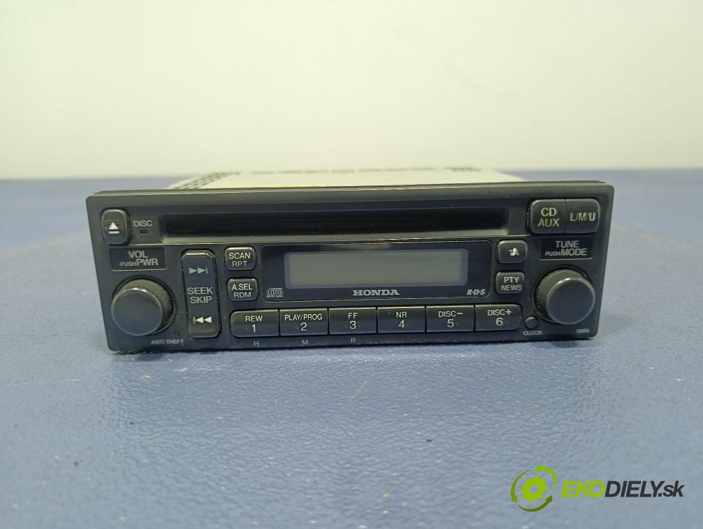 Honda Cr-v 2002 Radio I Navigace: 39100-S1A-E100