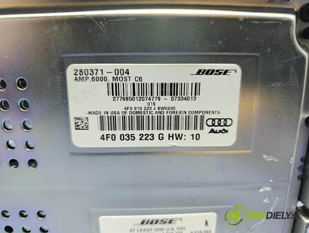 Audi A6 2008 Zesilovač: Radio Navigace 4F0035223G