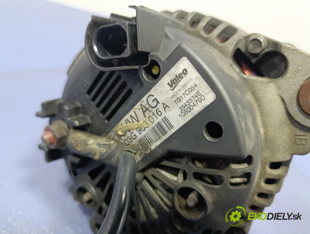 Audi A6 2008 Alternator 03G903016A