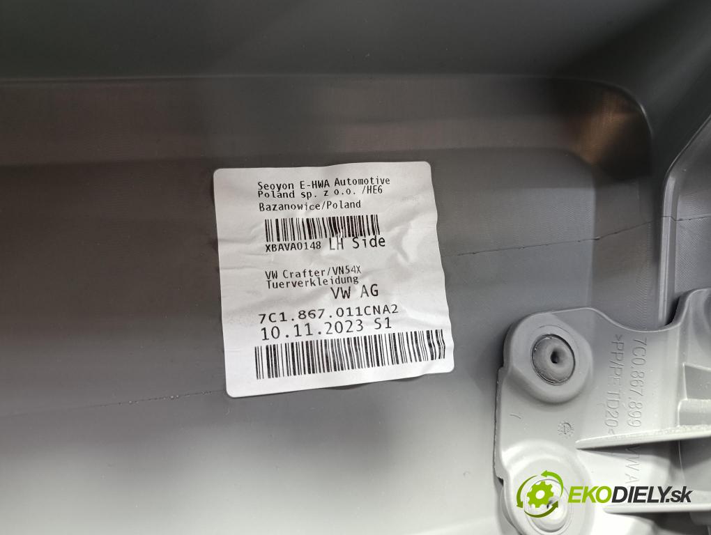 Vw Crafter 2023 Tapacír: dveře před levá 7C1867011CN