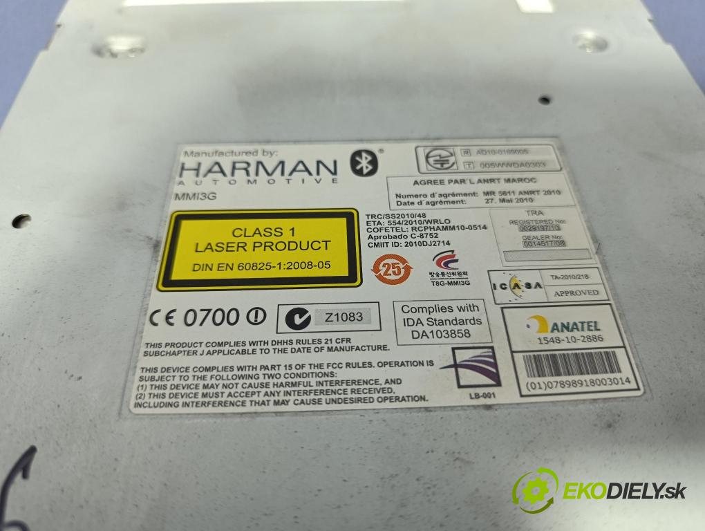 Audi A7 2012 Radio I Navigácia: 4G0035746A
