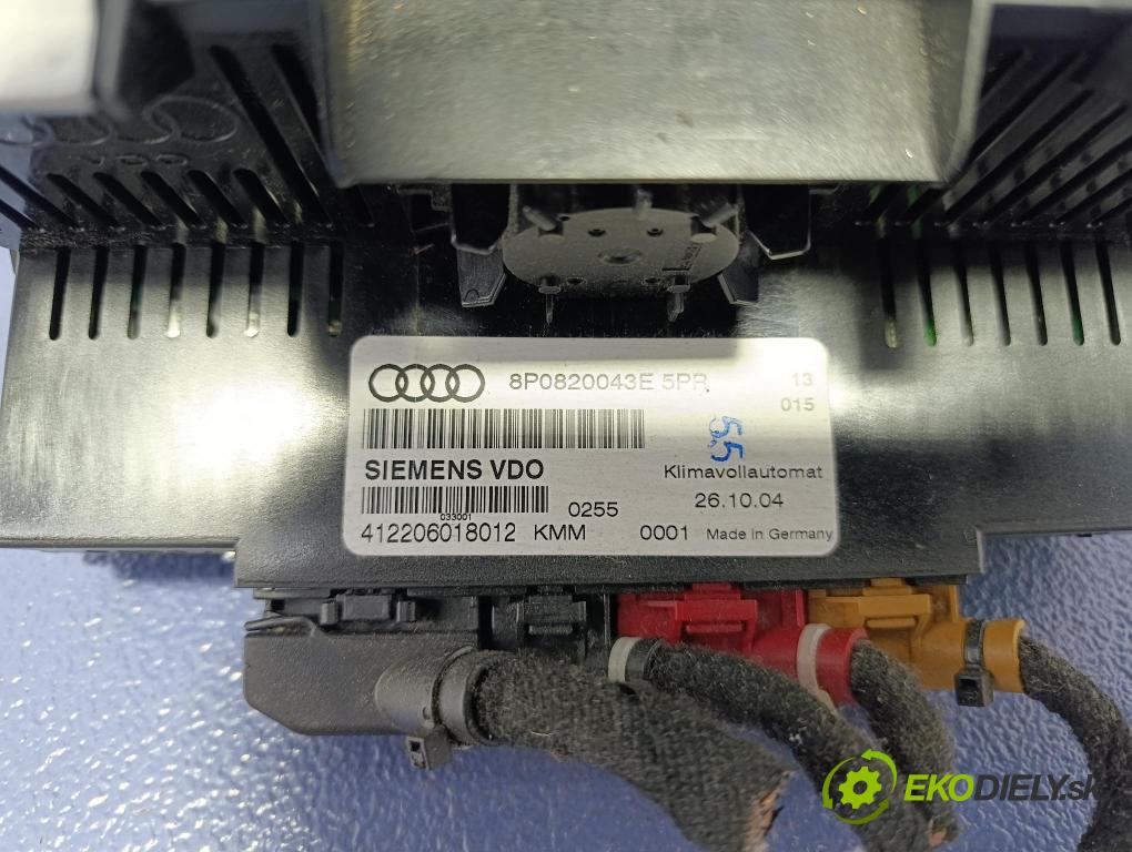 Audi A3 2004 prepínač Klimatizácia: Prúd vzduchu: 8P0820043E