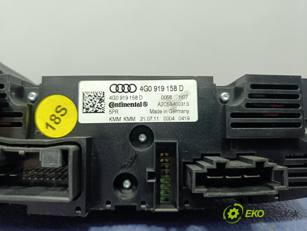 Audi A7 2012 prepínač Klimatizácia: Prúd vzduchu: 4G0919158D