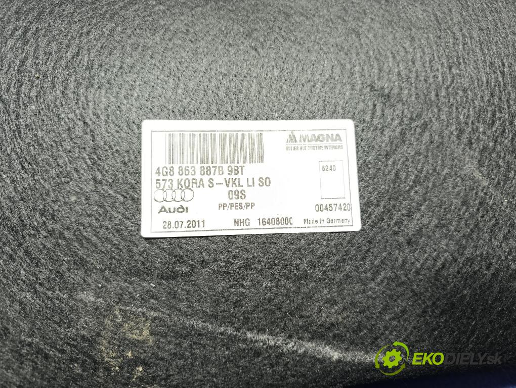 Audi A7 2012 Tapacír: kufr 4G8863887B