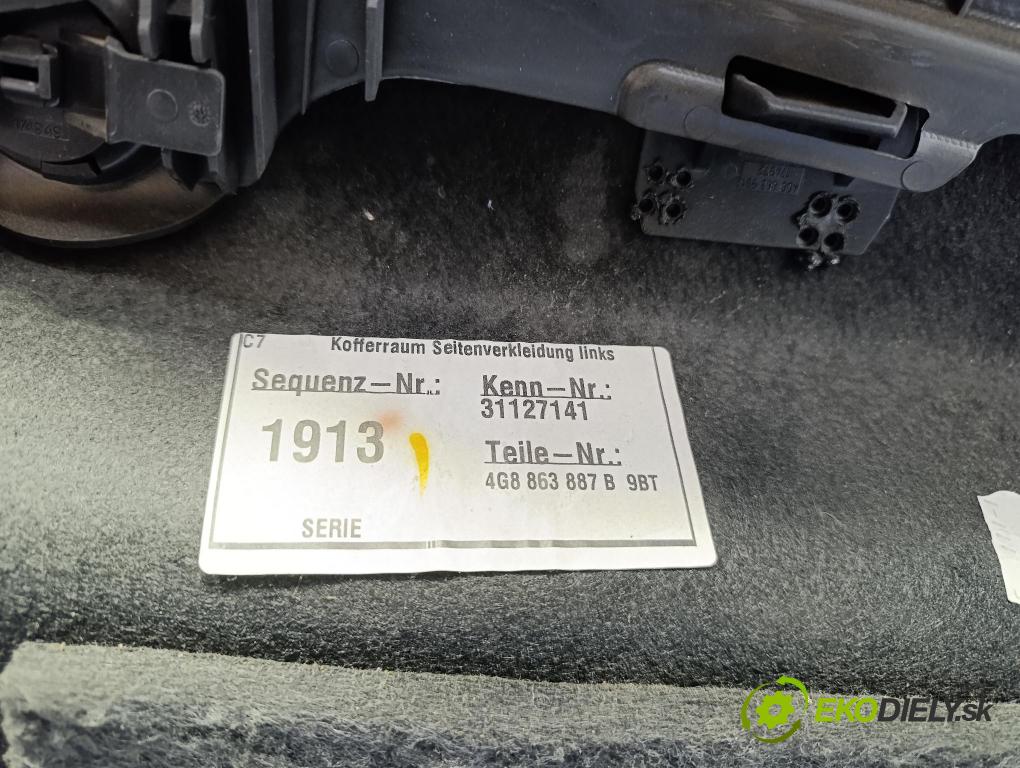 Audi A7 2012 Tapacír: kufr 4G8863887B