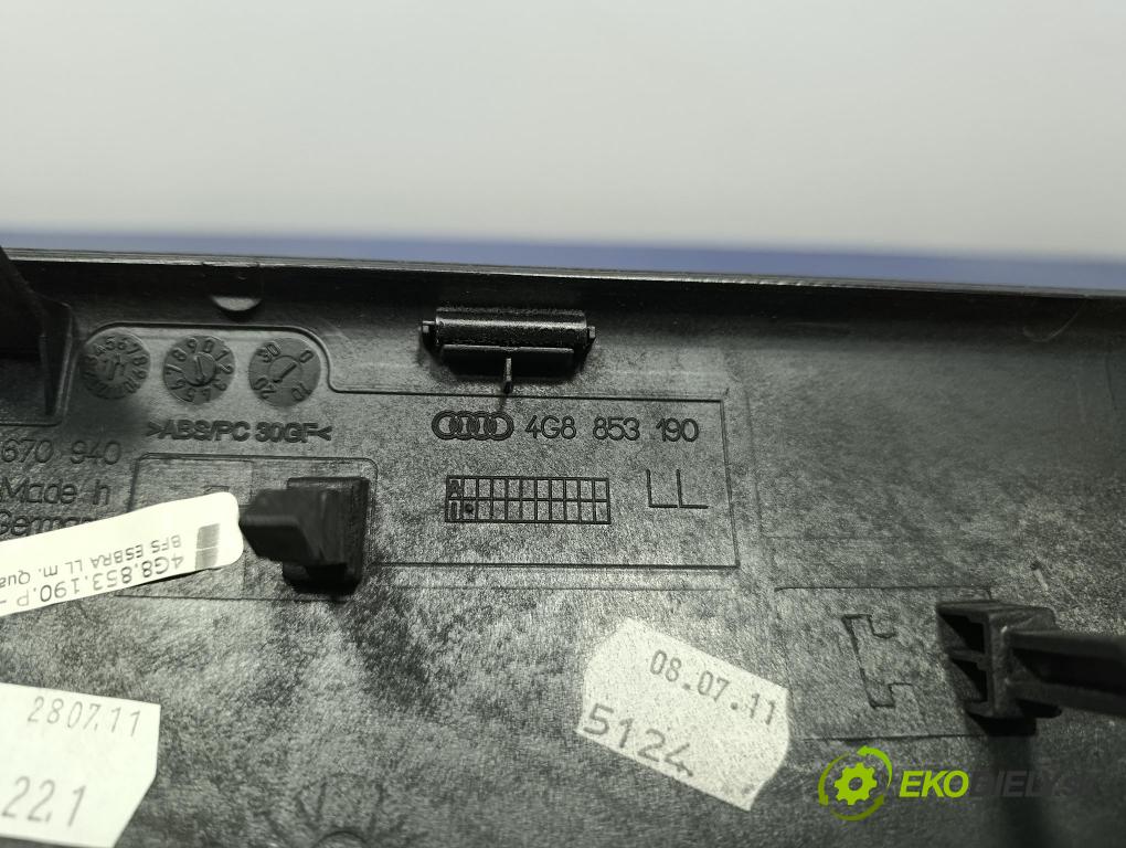 Audi A7 2012 lišta Dekoratívne: Vnútri: 4G8853190P