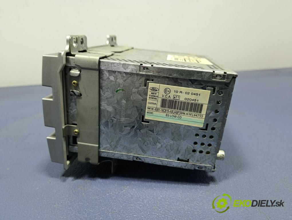 Ford Fusion 2005 Radio I Navigace: 4S61-18C815-AB