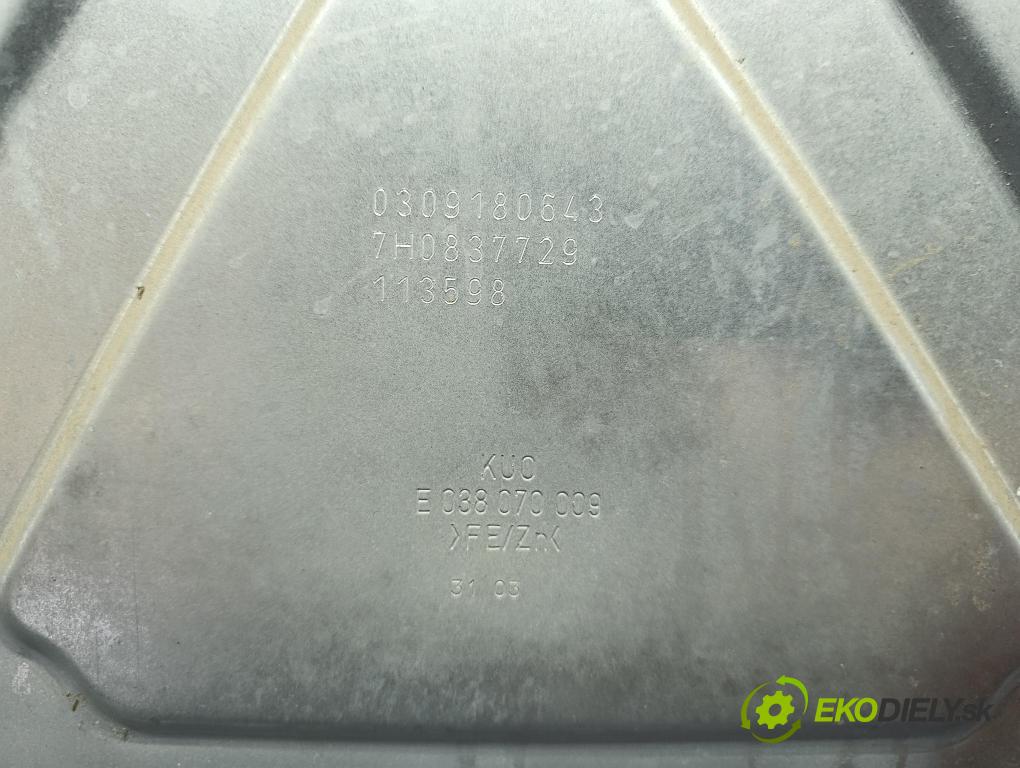 Vw Transporter 2003 mechanizmus okna Okná: Predné Vľavo: 7H0837729