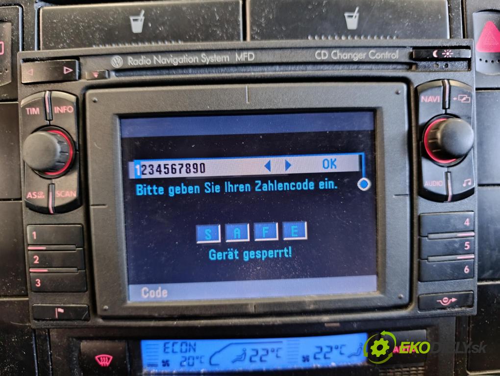 Skoda Octavia 2009 Radio I Navigace: 3B0035191C