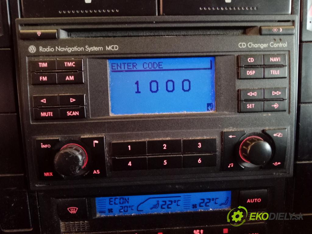 Vw Sharan 2001 Radio I Navigácia: 1J0035191A