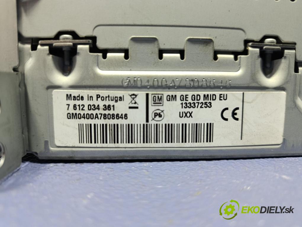Opel Insignia 2010 Radio I Navigácia: 13337253