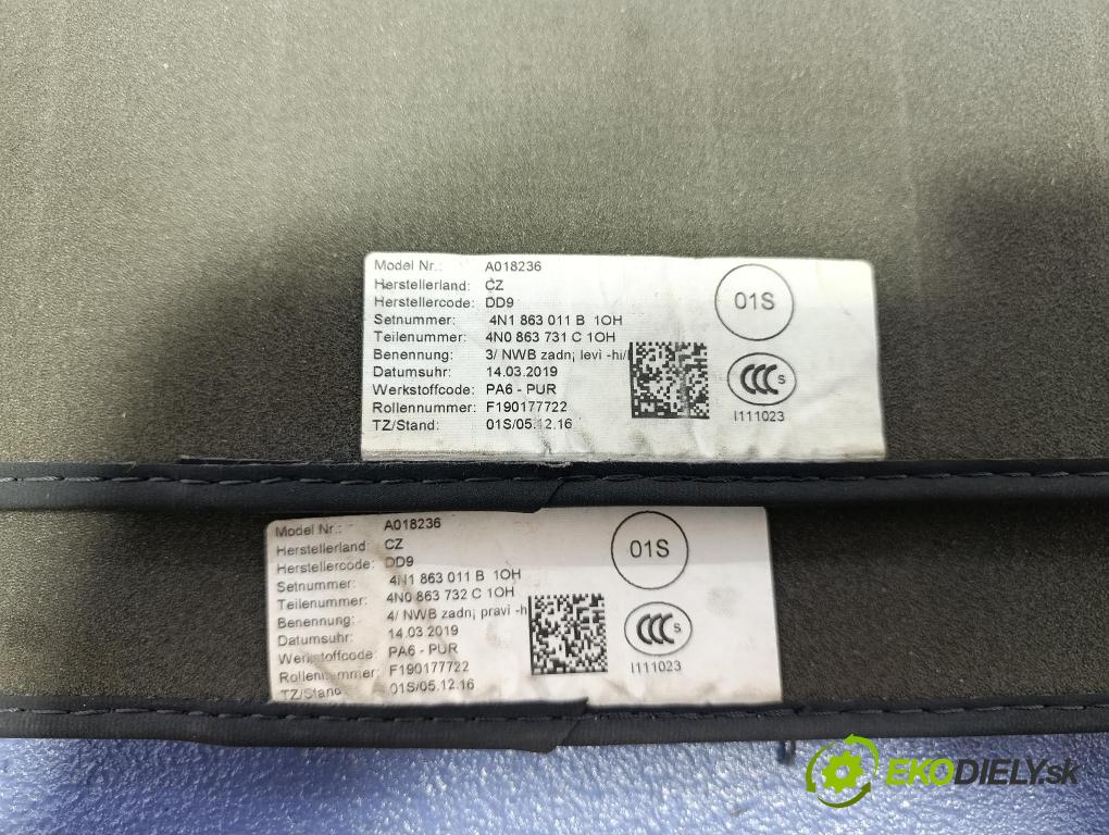 Audi A8 2019 koberec do auta 4N1863011B