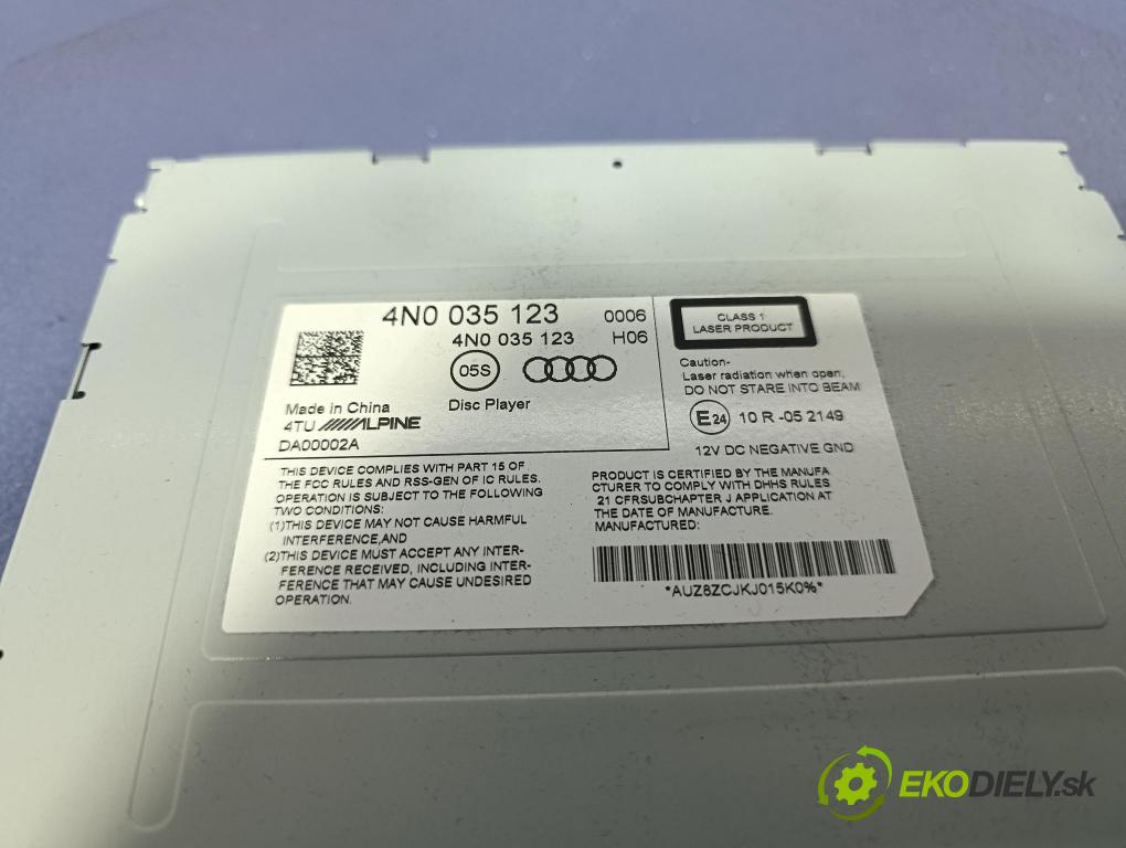 Audi A8 2019 Radio I Navigace: 4N0035123