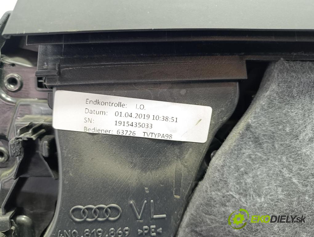 Audi A8 2019 Čalounictví: dvere Predné ľavá 4N1868017